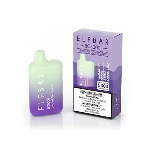 Elfbar Vapeador Recargable Cranberry Grape 5.000 Puffs