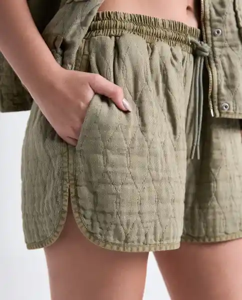 Bermuda Short Mujer Verde Talla 10 659G000_VER180627 Americanino