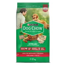 Comida para perro Dog Chow Adulto medianos y grandes x 17 kg