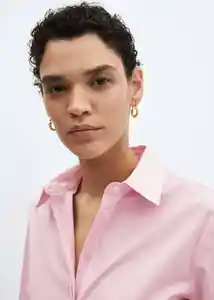 Camisa Sofía Rosa Talla M Mujer Mango