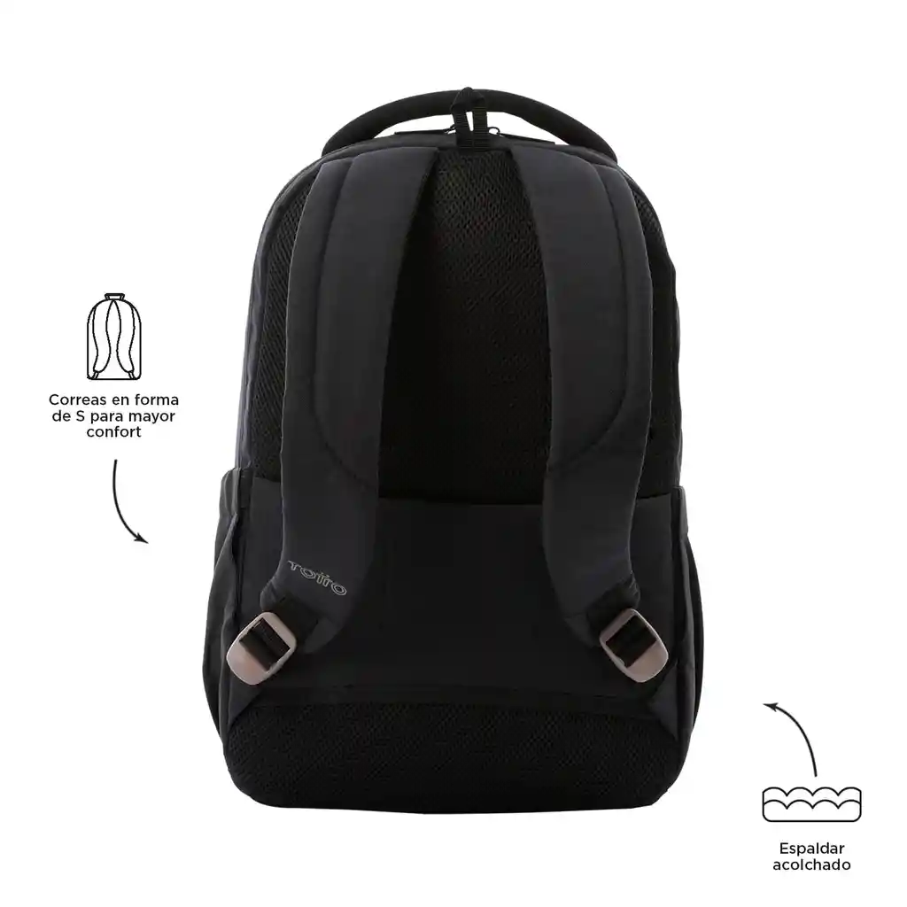 Morral Ejecutivo Porta Pc 14" Deleg 2.0 Negro Hombre