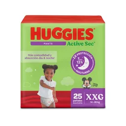 Pañales Huggies Active Pants Etapa 5/XXG Más Comodidad 25 Und
