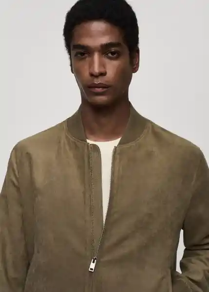 Chaqueta Bero Khaki Talla M Hombre Mango