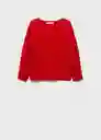 Saco Jersey Feten Rojo Talla S Mujer Mango