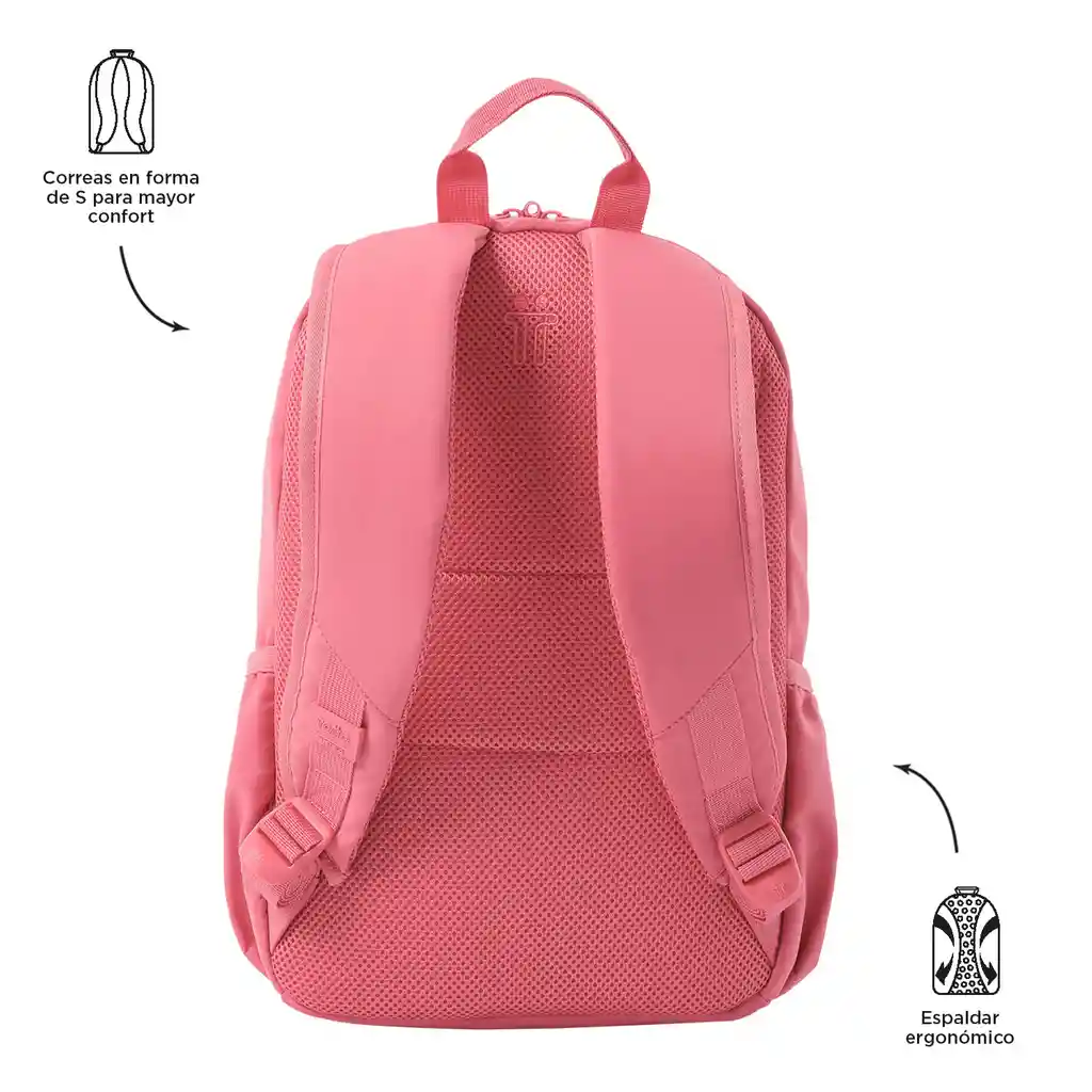 Morral Universitario Porta Pc 13" Tracer 1 Rosado Mujer
