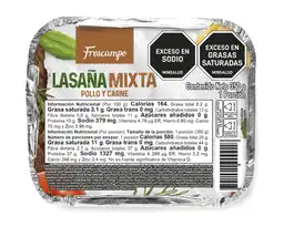 Lasaña Mixta Frescampo