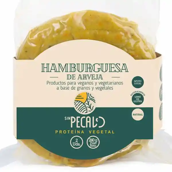 Hamburguesa de Arverja 240 Gr