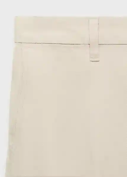 Bermuda Gracia Beige Talla 46 Hombre Mango