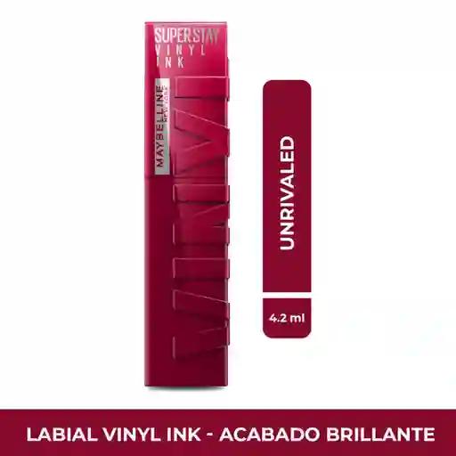 Maybelline Labial Líquido Superstay Vinyl Ink Unrivaled