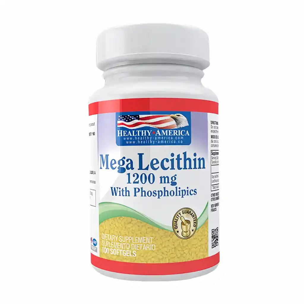 HEALTHY AMERICA Mega Lecithin (1200 Mg) 