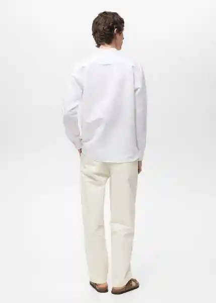 Camisa Chennai Blanco Talla XXL Hombre Mango