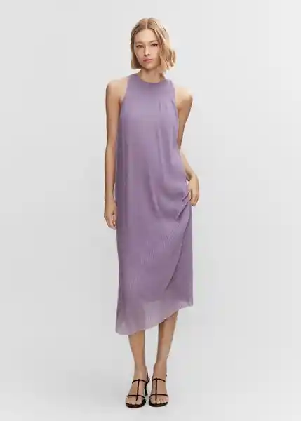 Vestido Themis-A Malva Talla S Mujer Mango