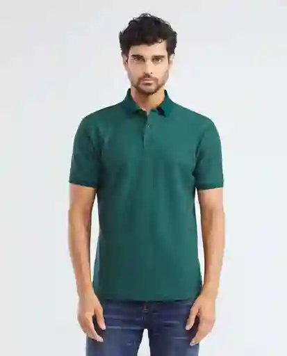 Camiseta Cookie Effect Fabric Polo Verde Sicomoro T. L Chevignon