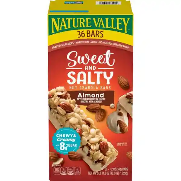 Nature Valley Barra de Granola y Almendra Dulces y Saladas