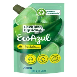 Lavaloza Líquido Limón Bicarbonato Azul-k