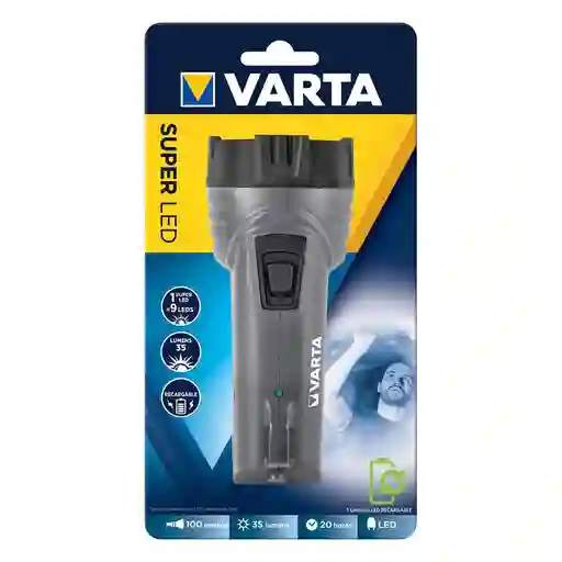 Varta Linterna Súper Led Recargable