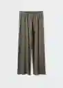 Pantalón Lina Khaki Talla XS Mujer Mango