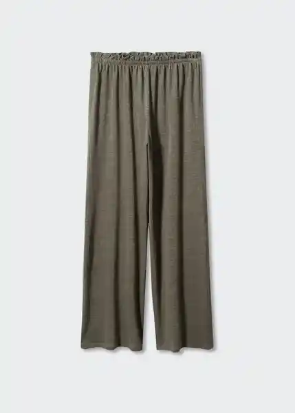 Pantalón Lina Khaki Talla XS Mujer Mango