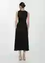 Vestido Caldera-A Negro Talla XL Mujer Mango