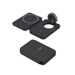 Cargador Magnético 3 en 1 Serie Life is For Fun a Negro Miniso