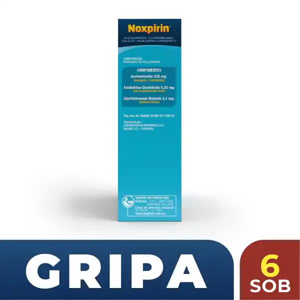 Noxpirin Junior Gripa x 6 Sobres