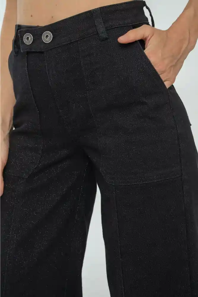 Jeans Lurex Black