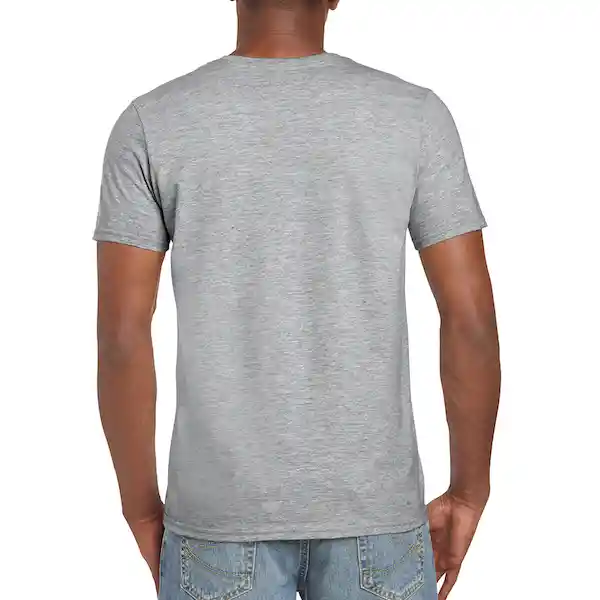 Gildan Camiseta Ring Spun Jaspe Gris Talla S Ref. 64000