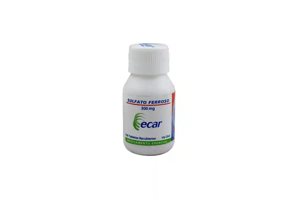 Ecar Sulfato Ferroso Tabletas Recubiertas (300 mg)