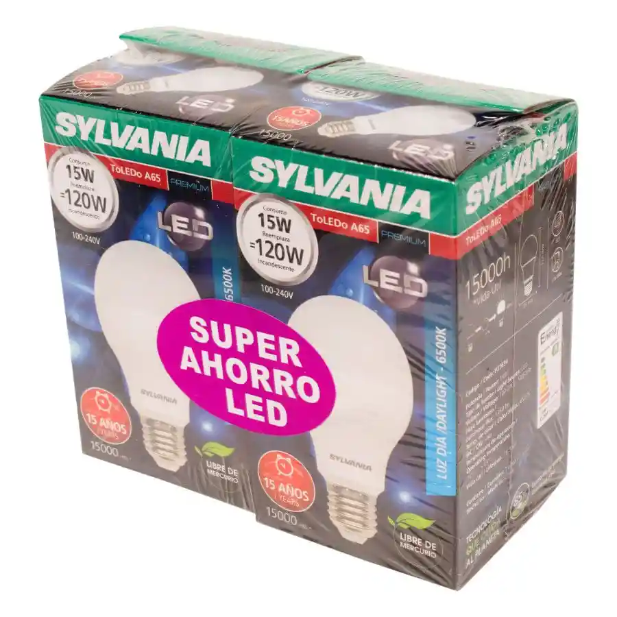 Bombillo Sylvania Led 15 W X2 Unds Oferta 26610-70