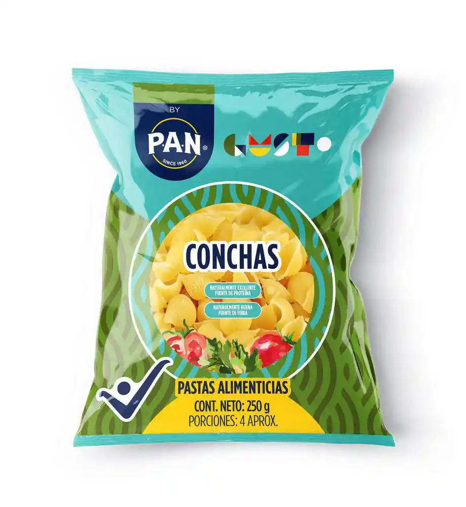 Pastas Pan Alimenticias Conchas (250 Gr)