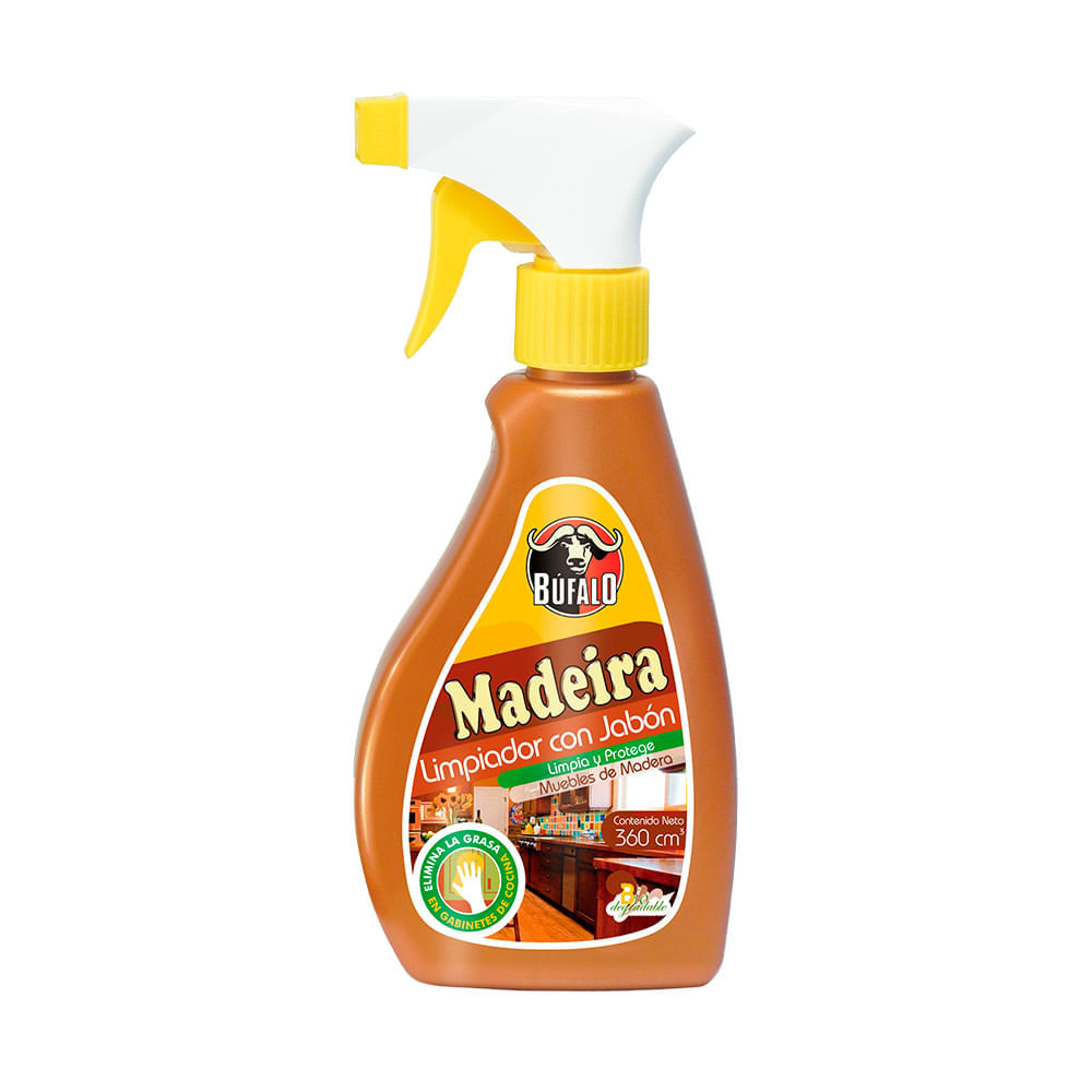 Bufalo Limpiador Con Jabon Para Madera 360 ml