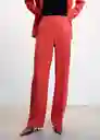 Pantalón Iguana Coral Talla M Mujer Mango