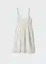 Vestido Ios Blanco Talla 20 Mango Teen Girl Mango