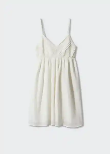 Vestido Ios Blanco Talla 20 Mango Teen Girl Mango