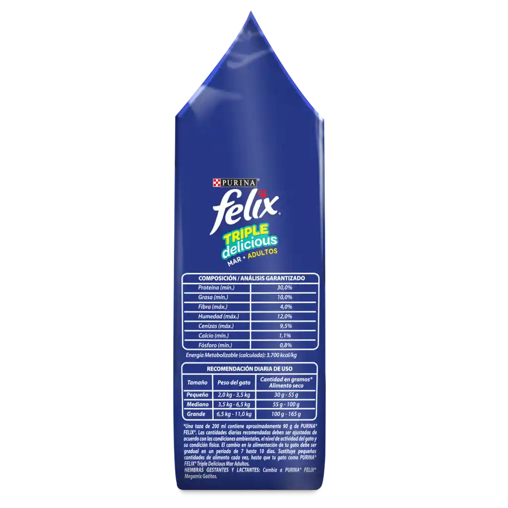 Comida para Gatos Purina Felix adulto Triple delicious mar x 200 kg