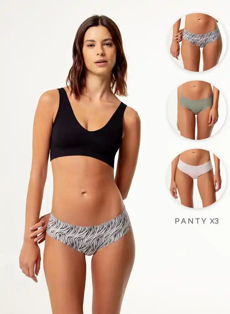 Panty Paq Cachetero Mujer L-prepa9911