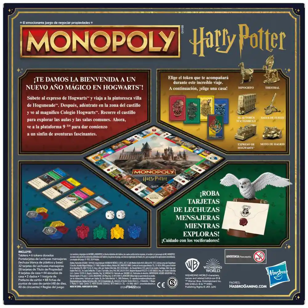 Hasbro Gaming Juego de Mesa Monopoly Harry Potter