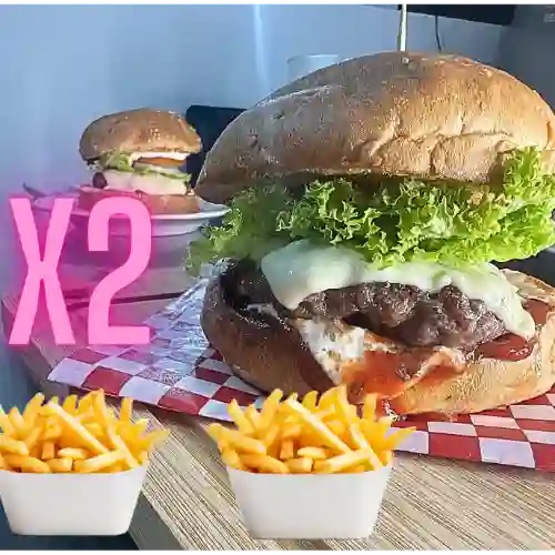 Combo X2 Hamburguesas Mixtas