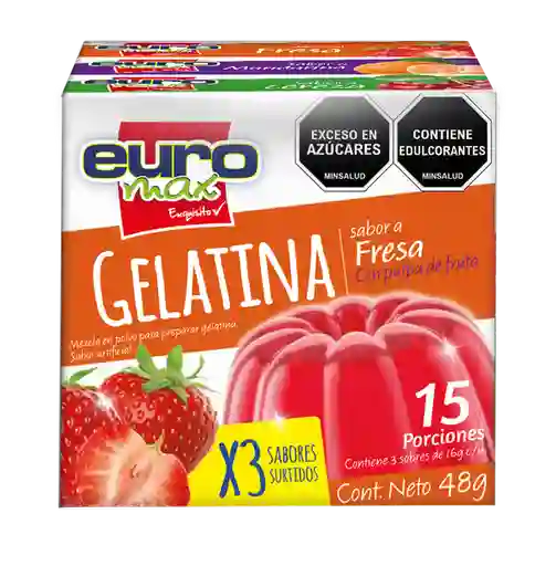 Euromax Gelatina Fresa Man Cereal