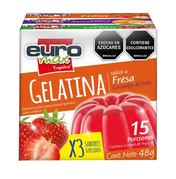 Euromax Gelatina Fresa Man Cereal