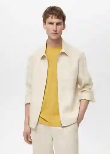 Chaqueta Scott Marfil Talla S Hombre Mango