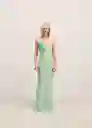 Vestido Firenze Verde Pastel Talla M Mujer Mango