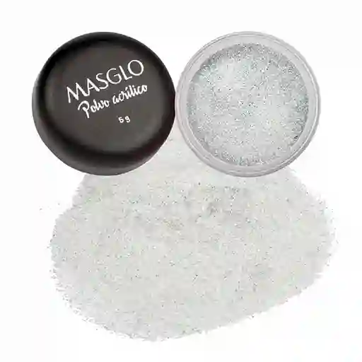 Masglo Polvo Acrílico Glitter Plata 5 g