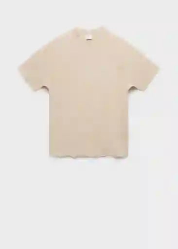 Camiseta Circo Beige Talla S Hombre Mango