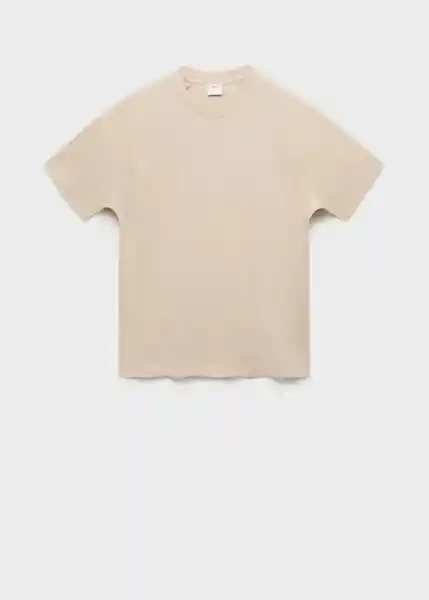 Camiseta Circo Beige Talla S Hombre Mango