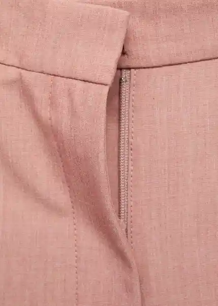 Pantalón Borevi Rosa Pastel Talla 34 Mujer Mango