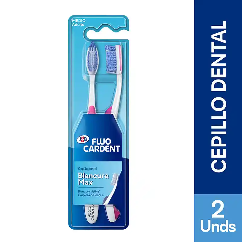 Cepillo Dental Fluocardent Blancura Max x 2 und