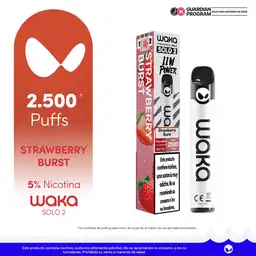 WAKA Vape Solo 2 Strawberry Burst-5% 2500 Puff