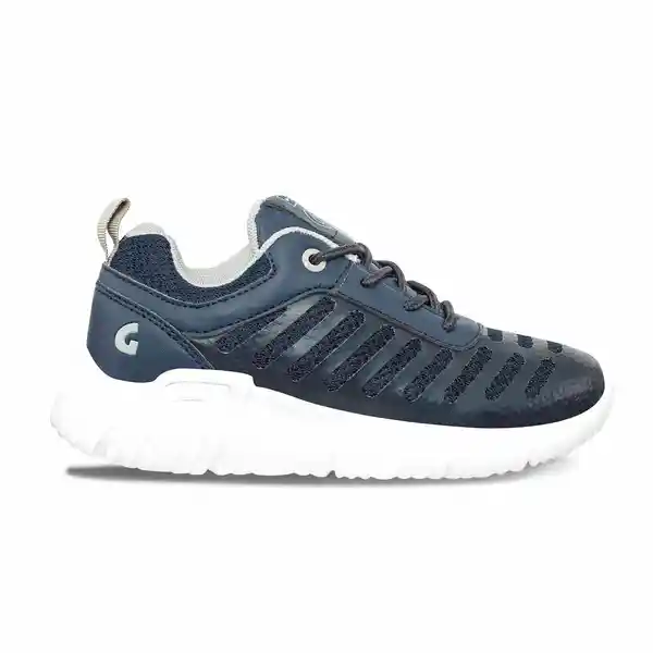 Los Gomosos Tenis Con Luces Crosher Hombre y Niño Azul Talla 28