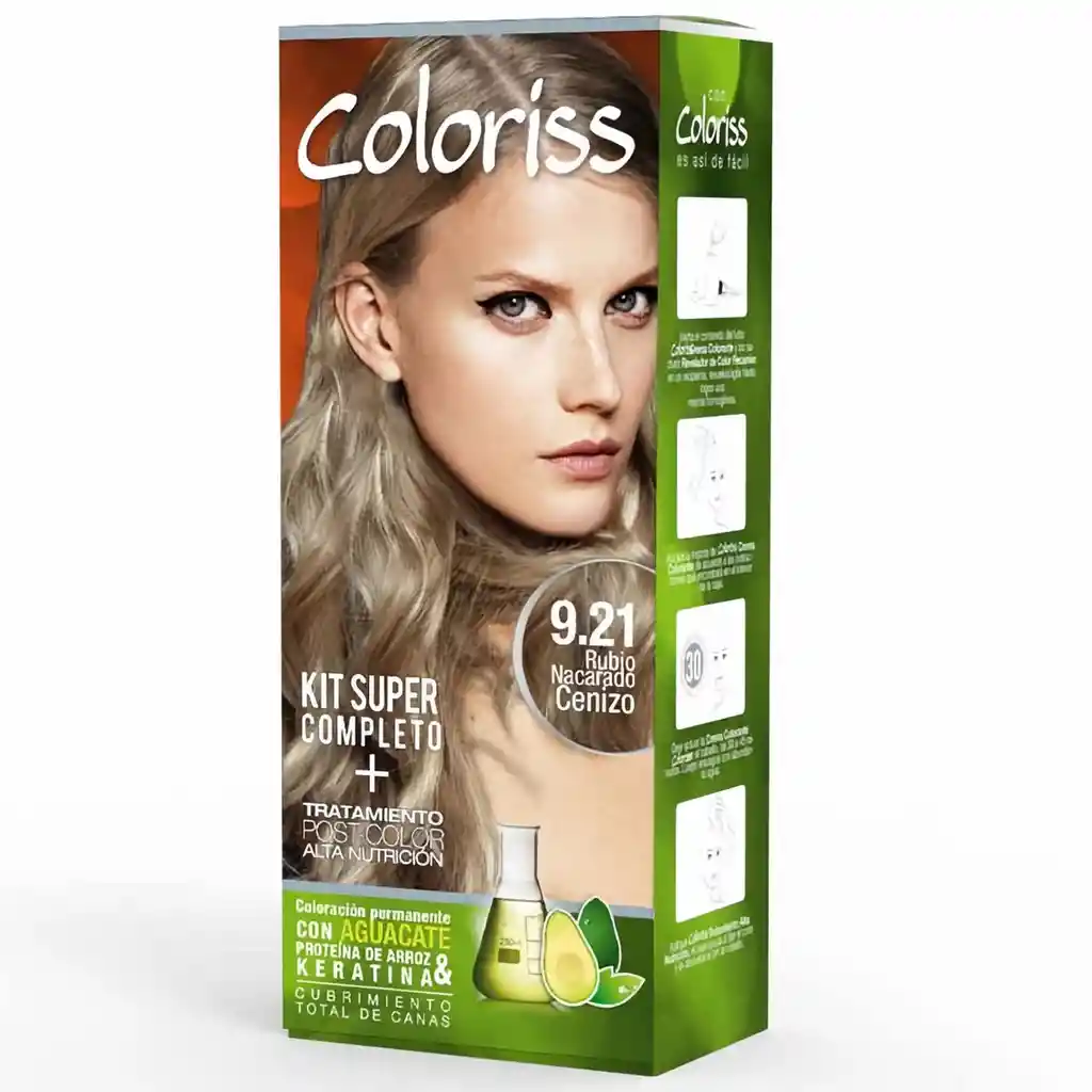 Coloriss Tinte en Crema Tono Rubio Cenizo